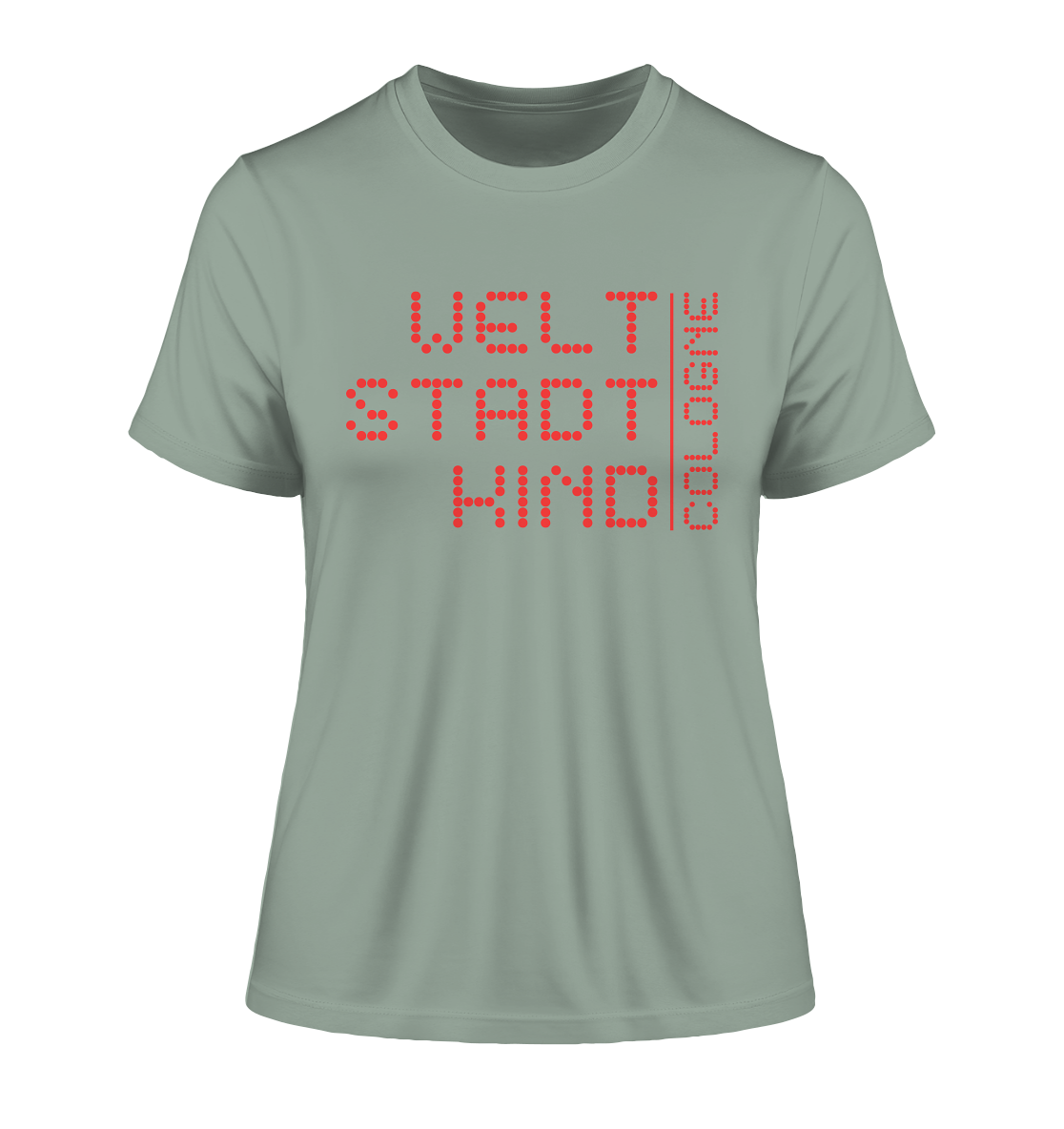 WSK CGN red - Fitted Ladies Organic Shirt