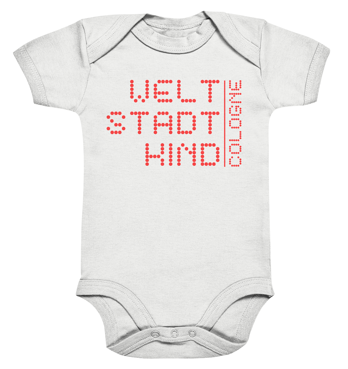WSK CGN red - Organic Baby Bodysuite