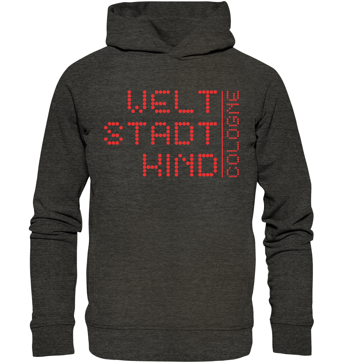 WSK CGN red - Organic Fashion Hoodie