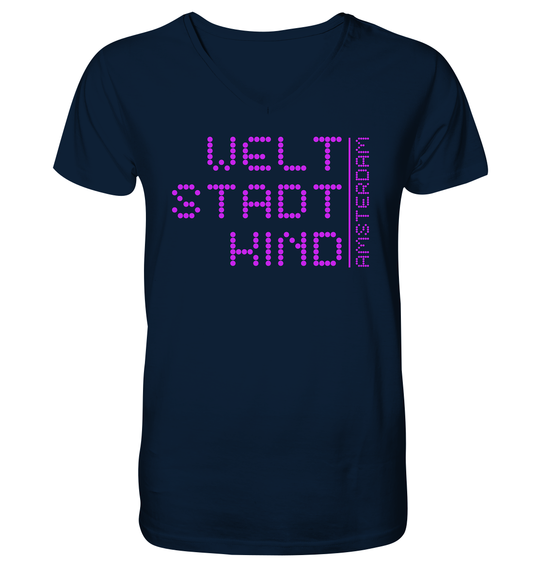 WSK AMS - Mens Organic V-Neck Shirt