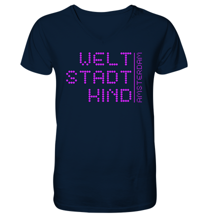 WSK AMS - Mens Organic V-Neck Shirt