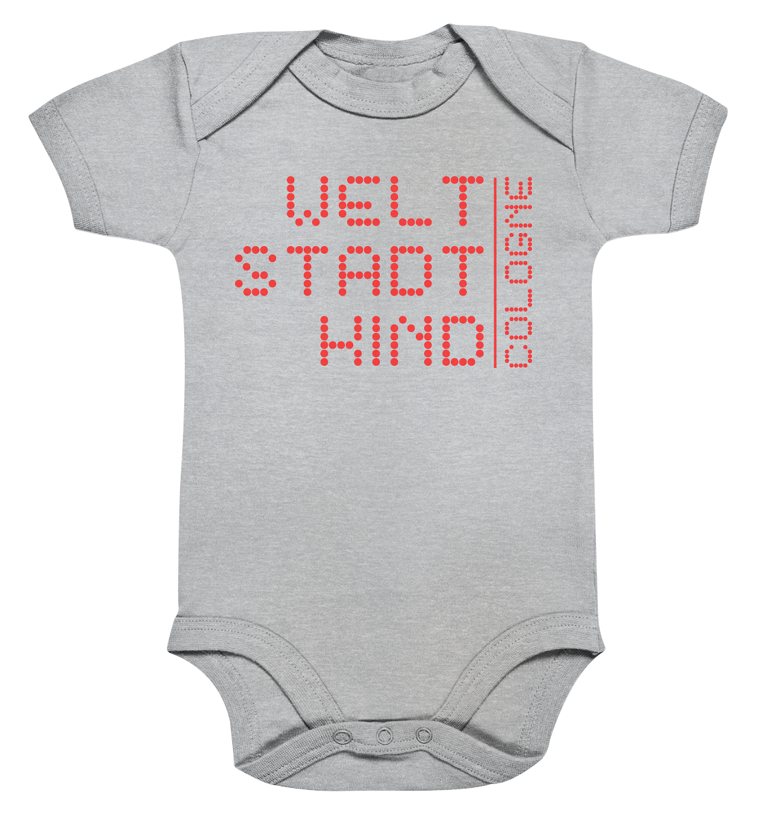 WSK CGN red - Organic Baby Bodysuite